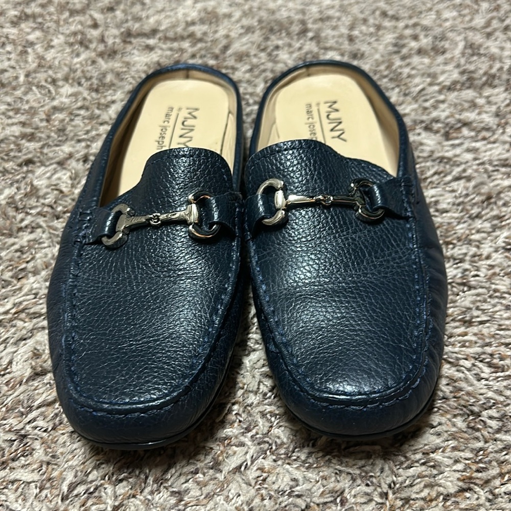 Women’s navy mule 10.5.  Barely worn!  MJNY by Marc Joseph